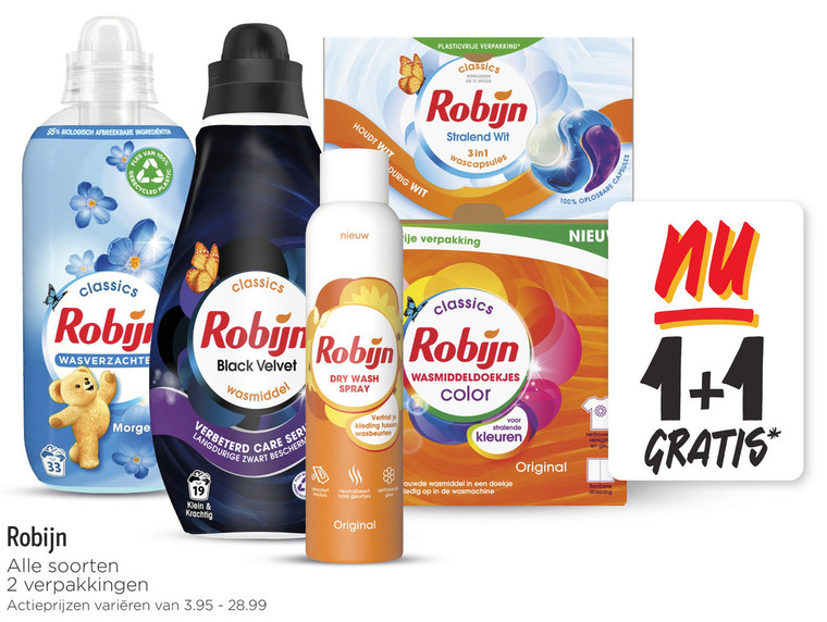 Robijn   wasverzachter, wasmiddel folder aanbieding bij  Jumbo - details