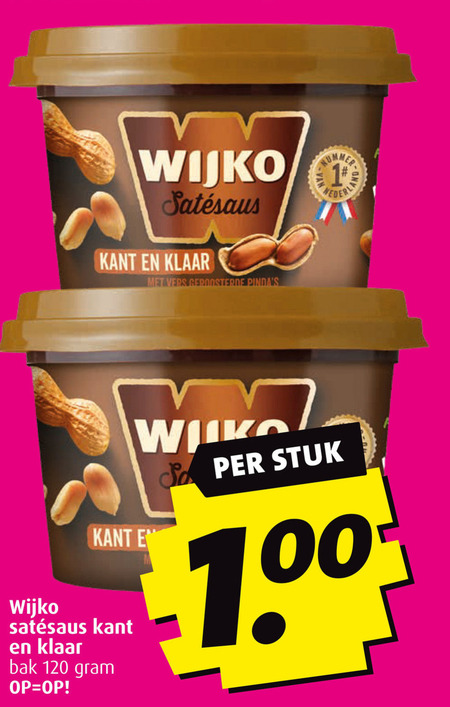 Wijko   satesaus folder aanbieding bij  Boni - details