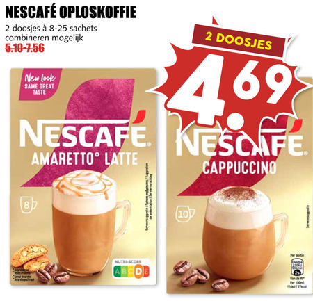 Nescafe   oploskoffie folder aanbieding bij  MCD&nbsp;Supermarkt&nbsp;Basis - details