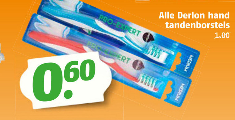 Derlon   tandenborstel folder aanbieding bij  Poiesz - details