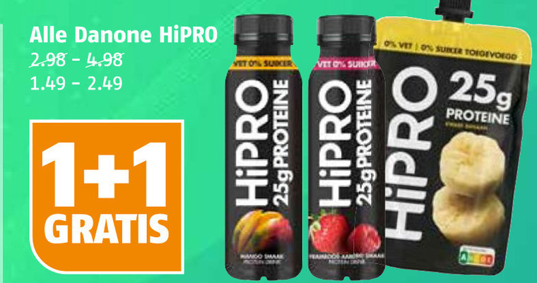Danone   drinkyoghurt folder aanbieding bij  Poiesz - details