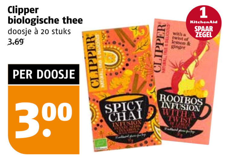 Clipper   thee folder aanbieding bij  Poiesz - details