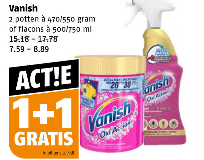 Vanish   vlekkenverwijderaar folder aanbieding bij  Poiesz - details