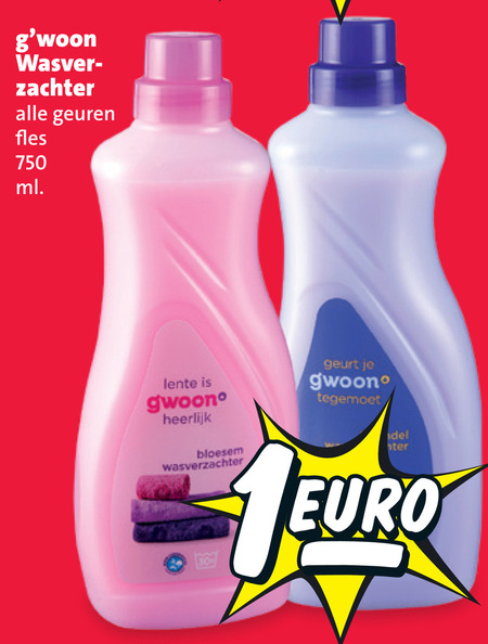 Gwoon   wasverzachter folder aanbieding bij  Nettorama - details