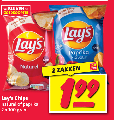 Lays   chips folder aanbieding bij  Nettorama - details