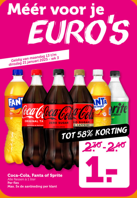 Sprite   cola, frisdrank folder aanbieding bij  Coop - details