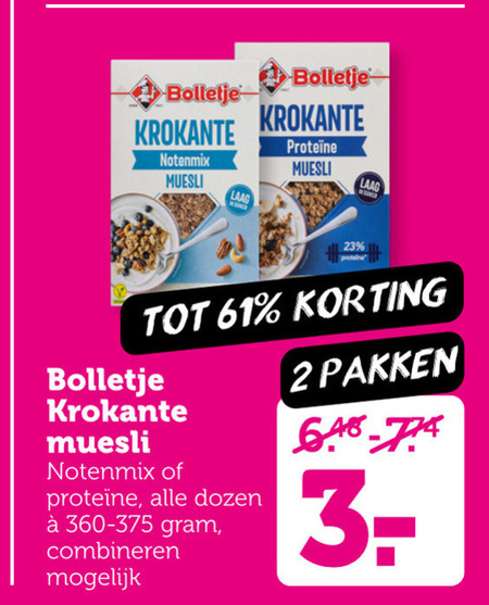 Bolletje   muesli folder aanbieding bij  Coop - details