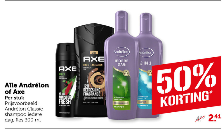 Andrelon   douchegel, deodorant folder aanbieding bij  Coop - details