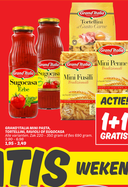 Grand Italia   tortellini, pastasaus folder aanbieding bij  Dekamarkt - details