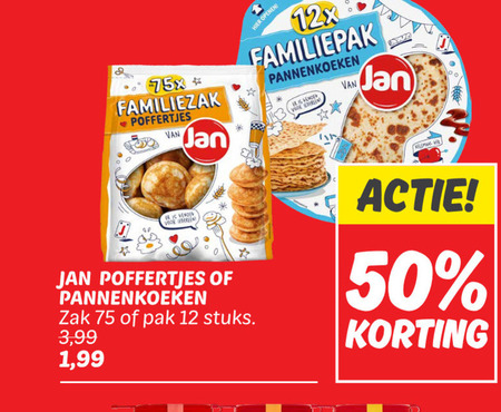 Jan   poffertjes, pannenkoek folder aanbieding bij  Dekamarkt - details
