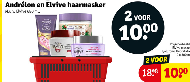 Elvive   haarmasker folder aanbieding bij  Kruidvat - details