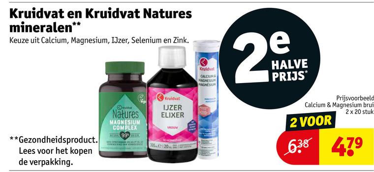 Kruidvat Huismerk   voedingssupplement folder aanbieding bij  Kruidvat - details