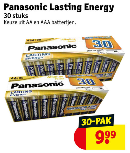 Panasonic   batterij folder aanbieding bij  Kruidvat - details