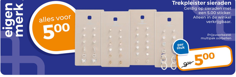 Trekpleister Huismerk   oorbellen folder aanbieding bij  Trekpleister - details