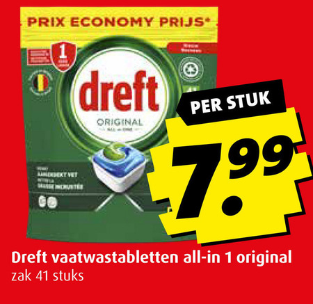 Dreft   vaatwasmiddel folder aanbieding bij  Boni - details