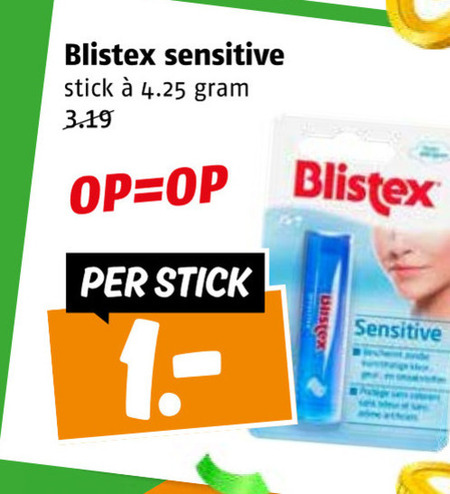 Blistex   lippenbalsem folder aanbieding bij  Poiesz - details