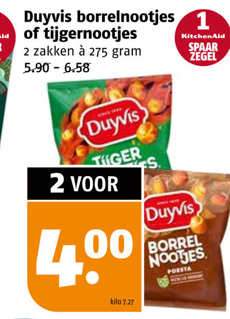 Duyvis   borrelnootjes folder aanbieding bij  Poiesz - details