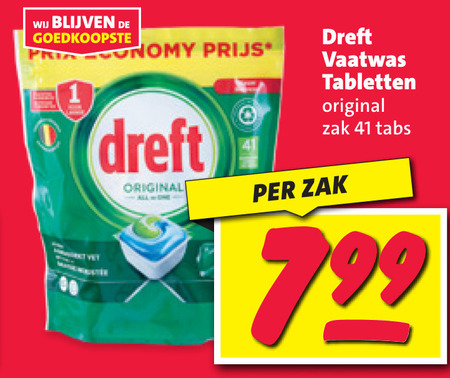 Dreft   vaatwasmiddel folder aanbieding bij  Nettorama - details