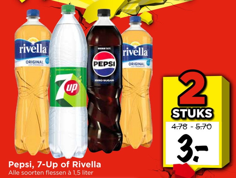 7-Up   cola, frisdrank folder aanbieding bij  Vomar - details
