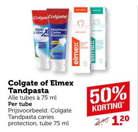 Colgate   tandpasta folder aanbieding bij  Coop - details