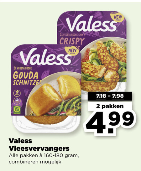 Valess   vegetarisch folder aanbieding bij  Plus - details