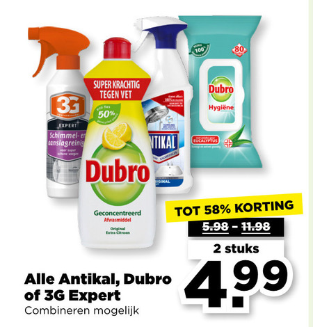 Antikal   schimmelreiniger, kalkaanslagreiniger folder aanbieding bij  Plus - details