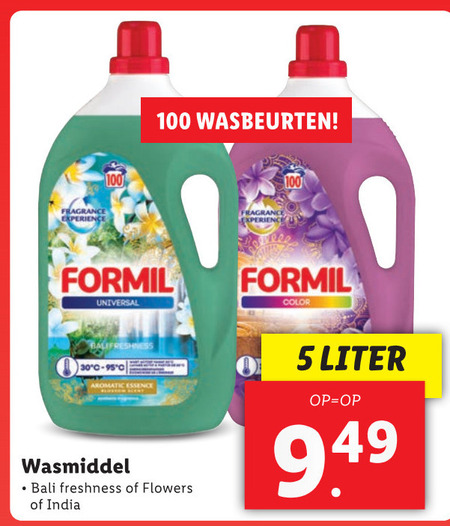 Formil   wasmiddel folder aanbieding bij  Lidl - details