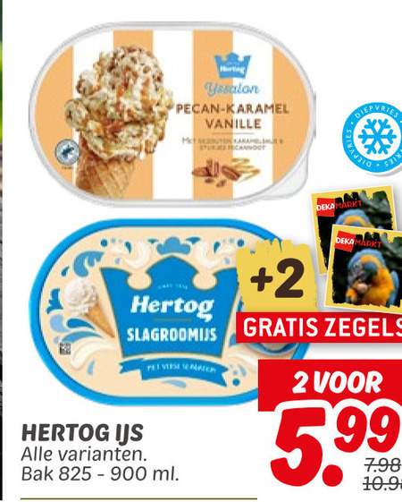 Hertog   roomijs, ijsspecialiteit folder aanbieding bij  Dekamarkt - details