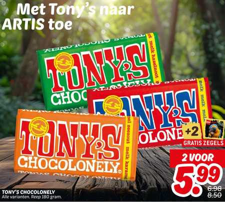 Tony Chocolony   chocolade folder aanbieding bij  Dekamarkt - details