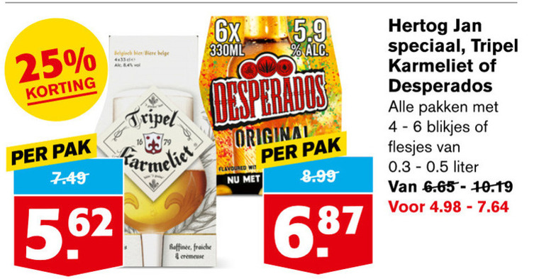 Desperados   speciaalbier folder aanbieding bij  Hoogvliet - details