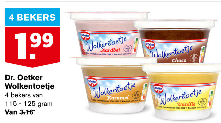 Dr Oetker   toetje folder aanbieding bij  Hoogvliet - details