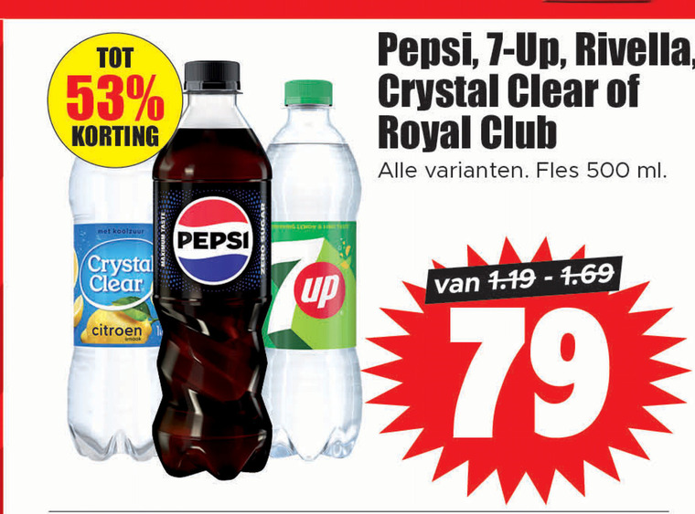Pepsi   cola, frisdrank folder aanbieding bij  Dirk - details