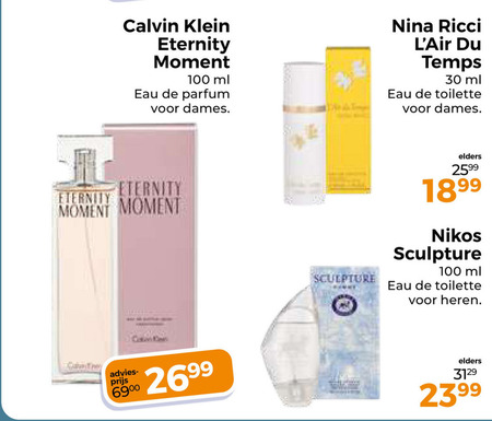 Nina Ricci   eau de toilette folder aanbieding bij  Trekpleister - details