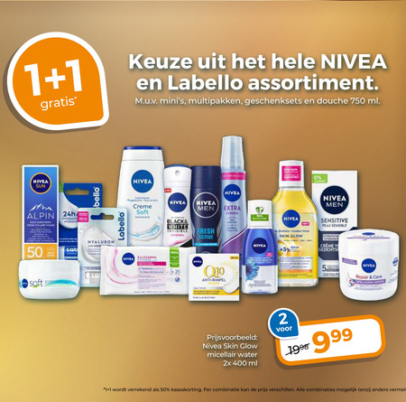 Nivea   douchegel, gezichtsreiniging folder aanbieding bij  Trekpleister - details