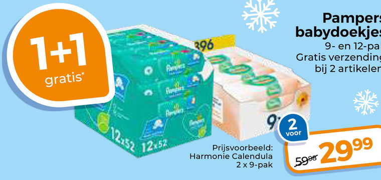 Pampers   billendoekjes folder aanbieding bij  Trekpleister - details