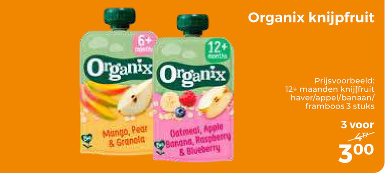 Organix Goodies   babyvoeding folder aanbieding bij  Trekpleister - details