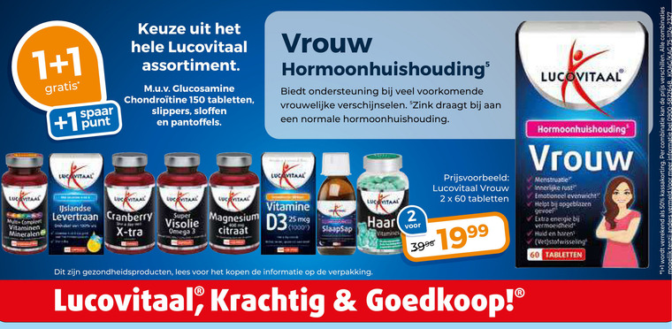 Lucovitaal   multivitaminen, voedingssupplement folder aanbieding bij  Trekpleister - details