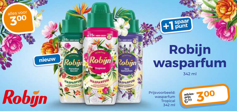Robijn   wasverzachter folder aanbieding bij  Trekpleister - details