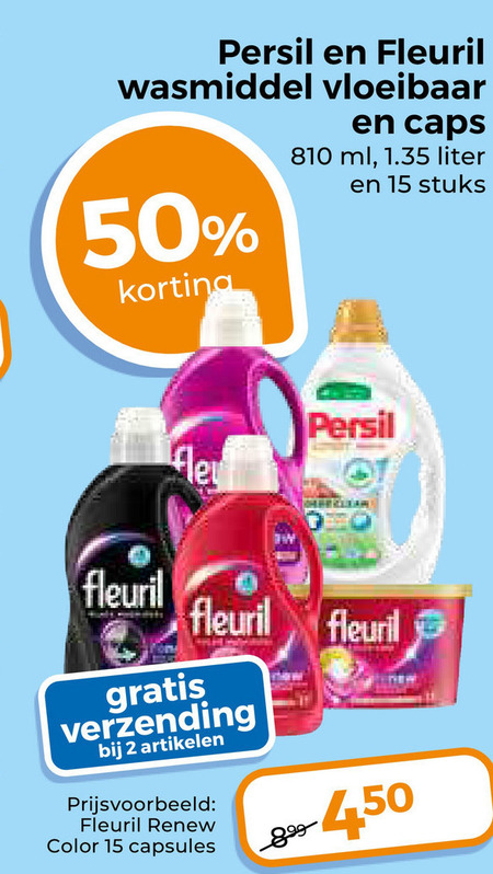 Fleuril   wasmiddel folder aanbieding bij  Trekpleister - details