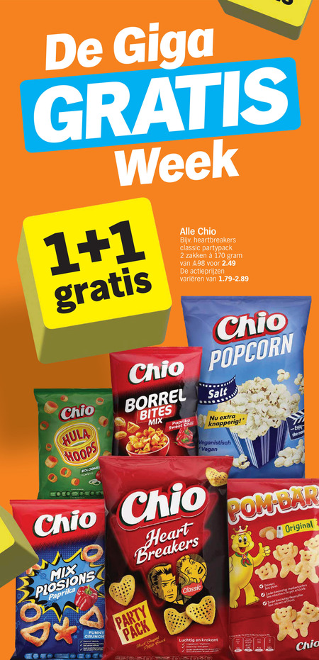 Chio   zoutje folder aanbieding bij  Albert Heijn - details