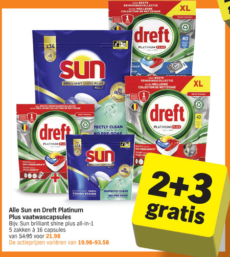 Sun   vaatwasmiddel folder aanbieding bij  Albert&nbsp;Heijn - details