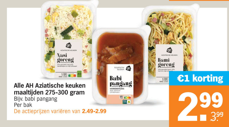 Albert Heijn Huismerk   oosterse maaltijd folder aanbieding bij  Albert Heijn - details