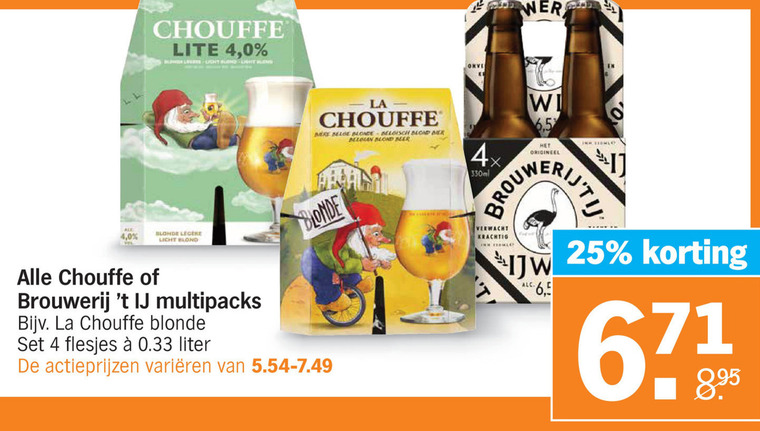 La Chouffe   speciaalbier folder aanbieding bij  Albert Heijn - details