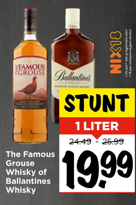 Ballantines   whisky folder aanbieding bij  Vomar - details