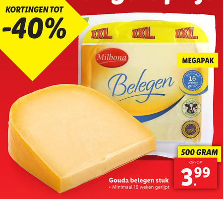 Milbona   kaas folder aanbieding bij  Lidl - details
