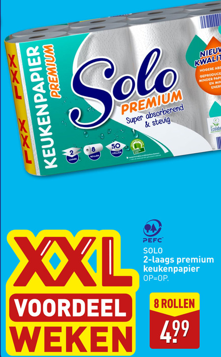 Solo   keukenpapier folder aanbieding bij  Aldi - details