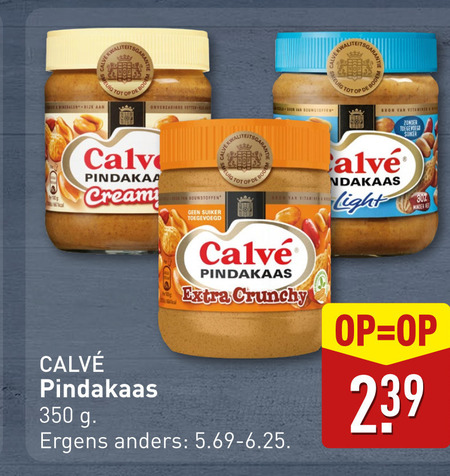 Calve   pindakaas folder aanbieding bij  Aldi - details