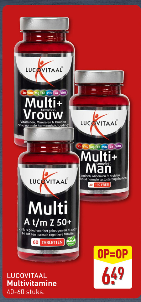 Lucovitaal   multivitaminen folder aanbieding bij  Aldi - details
