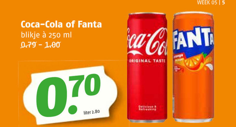 Coca-Cola   frisdrank, cola folder aanbieding bij  Poiesz - details