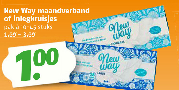 New Way   inlegkruisjes, maandverband folder aanbieding bij  Poiesz - details